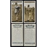 Full set of W.A and A.C Churchman set of "Famous Golfers" real photograph cigarette cards - 50/50