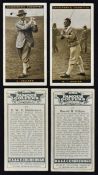 Full set of W.A and A.C Churchman set of "Famous Golfers" real photograph cigarette cards - 50/50