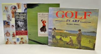 Golf Books on Art to incl "Thomas Hodge-The Golf Artist of St Andrews" by Harry Langton 1st ed. c/