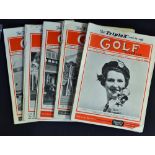 "Golf Illustrated" original weekly magazines for 1953 - a near complete run to incl from 1stJan