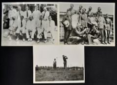 Collection early US Ryder Cup golfing press photographs from the 1930's to incl 2x team