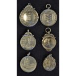 Selection of Silver Golf Medals to include 1931 The Nairn GC, 1905 Weston Super Mare GC, 1922