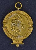 Fine English Golf Union "Challenge Cup Trophy" 9 ct gold medal - made by Asprey & Co London- in