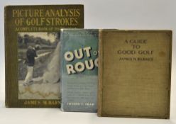 American golf instruction books from 1919-1930's to incl James M Barnes -"Picture Analysis of Golf