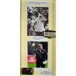 Arnold Palmer and Ernie Els - 2x World Match Play Golf tournament money clips display - incl the