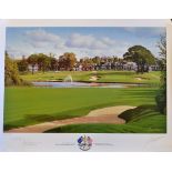 Baxter, Graeme signed "Ryder Cup 2001 The Belfry" artist's proof being only ltd ed 1250 prints but