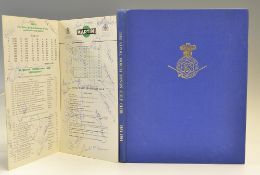 Royal North Devon History and signed 1975 Martini International Golf Programme - "A Centenary
