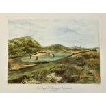 Bromley Davenport, I (After) Set of Six Coloured Prints of Famous Golf Courses from the original