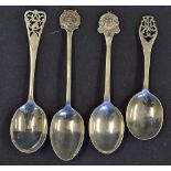 4x Large Silver Golf Spoons to include Stanmore GC 1931, Middlesex GC 1937, WPGC 1913 and THGC 1935,