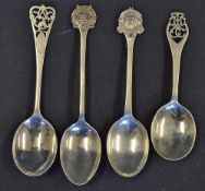 4x Large Silver Golf Spoons to include Stanmore GC 1931, Middlesex GC 1937, WPGC 1913 and THGC 1935,