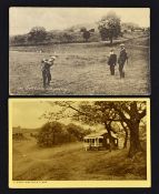 2x Llandovery Golf Links postcards - one dated 1924 (F/G)