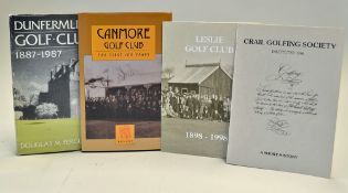 Scottish Golf Club Centenary Books - mostly in the Fife region to incl "Dunfermline Golf Club 1887-