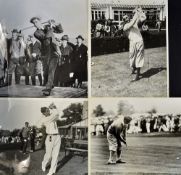 Collection of American golf press photographs of US Open and Open Champions from the 1900/1930 to