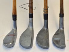 4x alloy mallet head putters to incl Imperial Dormie, 3x Mills RMR with slot line top, RBB with