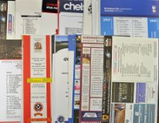 Quantity of varying Team Sheets a wide variety of clubs included overall condition G (230+)