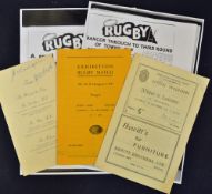 Collection of Ulster rugby programmes, menu and cuttings from 1949-1962 to include 1949 v