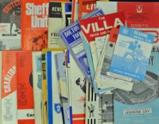 Assorted Selection of 1960s football programmes with a varied content such as Reading, Aston