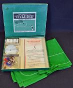 Subbuteo 'Fivesides' Football Game with original box, goals, balls, pitch, surround, literature