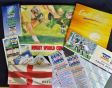 1995 South Africa Rugby World Cup sponsors/media cardboard file - containing mementoes of the trip