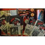 Selection of Manchester United home football programmes to include 1958/59 (10), 1959/60 (23),