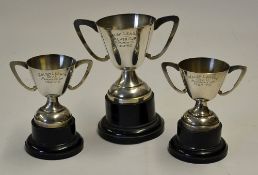 Selection of Trophies awarded to J. Tansey during his career at Holyhead Town in the Welsh League