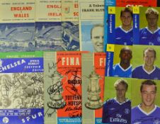 Good Selection of Signed Chelsea Football Ephemera to include 1972 FA Cup Final programme signed