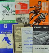 1960s Hearts away friendly football programme selection to include 1966/67 Newcastle United, Preston