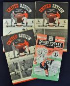 1948/9 Manchester United home football programmes including Wolverhampton Wanderers, Newcastle