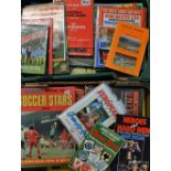 Assorted Selection of Football Books include Roy of the Rovers, The Eagle Annual, Bobby Moore