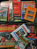 Assorted Selection of Football Books include Roy of the Rovers, The Eagle Annual, Bobby Moore