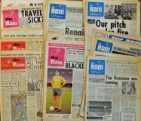 Selection of Derby County Newspaper football programmes from 1971 onwards running through to 1981