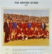 1973 Photograph of 'The British Stars' who toured South Africa in 1973 including Gary Sprake,