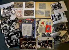 1974 British Lions tour of South Africa - 2 detailed large scrapbooks and press photographs charting