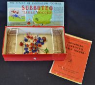 1962 Subbuteo Combination Boxed Set complete with balls, goals, all literature plus two teams in