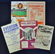 Selection of 1958 South Africa on Tour football programmes to include Wolverhampton Wanderers,