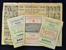 3x interesting Cardiff v Visiting tourist teams from the 1940/50s to include v Australia Saturday