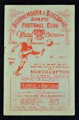 1949/1950 Bournemouth v Northampton Town FA Cup 4th Round football programme in good, staple