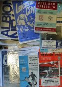 Collection of Manchester United away football programmes from 1960's onwards with 1970's and 1980'