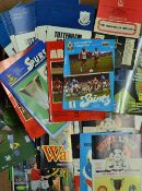 Selection of British Club home football programmes in European Competitions a wide variety to