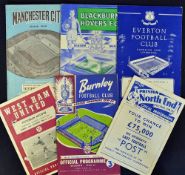 Collection 0f 1960/61 (double season) Tottenham Hotspur away football programmes to include