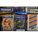Collection of Shrewsbury Town home and away football programmes from 1970's onwards, varied