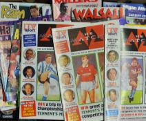 Collection of football programmes mainly 1990s includes a variety of clubs, plus some interesting