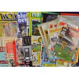 Selection of Wolverhampton Wanderers home and away football programmes from 1970s onwards to include