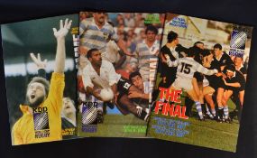 1987 Rugby World Cup Finals complete set of programmes - to incl the group stages, the final