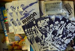West Bromwich Albion football programme collection with a good quantity of home issues from 1970's