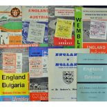 International Football Programme Selection to include 1956 England v Denmark, 1962 England v Austria