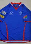Rare 2014 Rugby World Cup Qualifying Namibia players shirt - from the game v Kenya, qualifying round