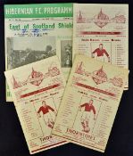 1950/51 Hearts football programme selection to include v St Mirren, Falkirk, Raith Rovers and away