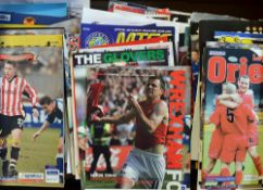 Large Quantity of various football programmes from 1970s onwards with more modern issues noted, many