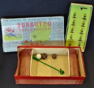 Subbuteo Combination Boxed Set in original box (with photocopied cover) contains two net goals,